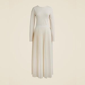 Pleated ballet dress in stretch cotton blend